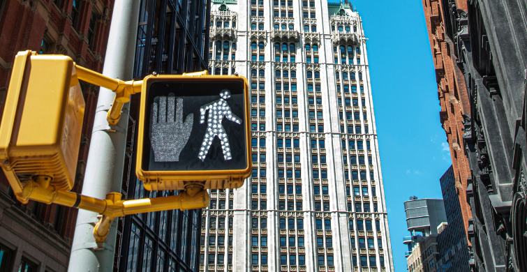 Electronic Walk Sign